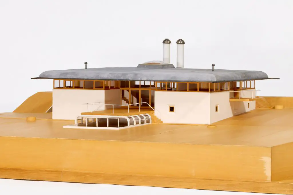 ohannes Spalt: Haus Wittmann, Etsdorf am Kamp, Lower Austria, 1970–1975, model © Architekturzentrum Wien, Collection