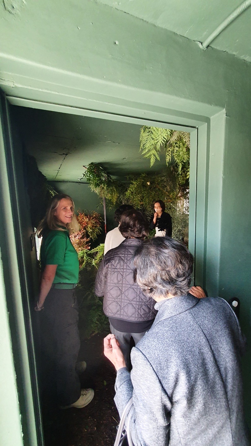 Visitors curious about the REWILD YOURSELF IN THE CITY exhibition at Sinsa House