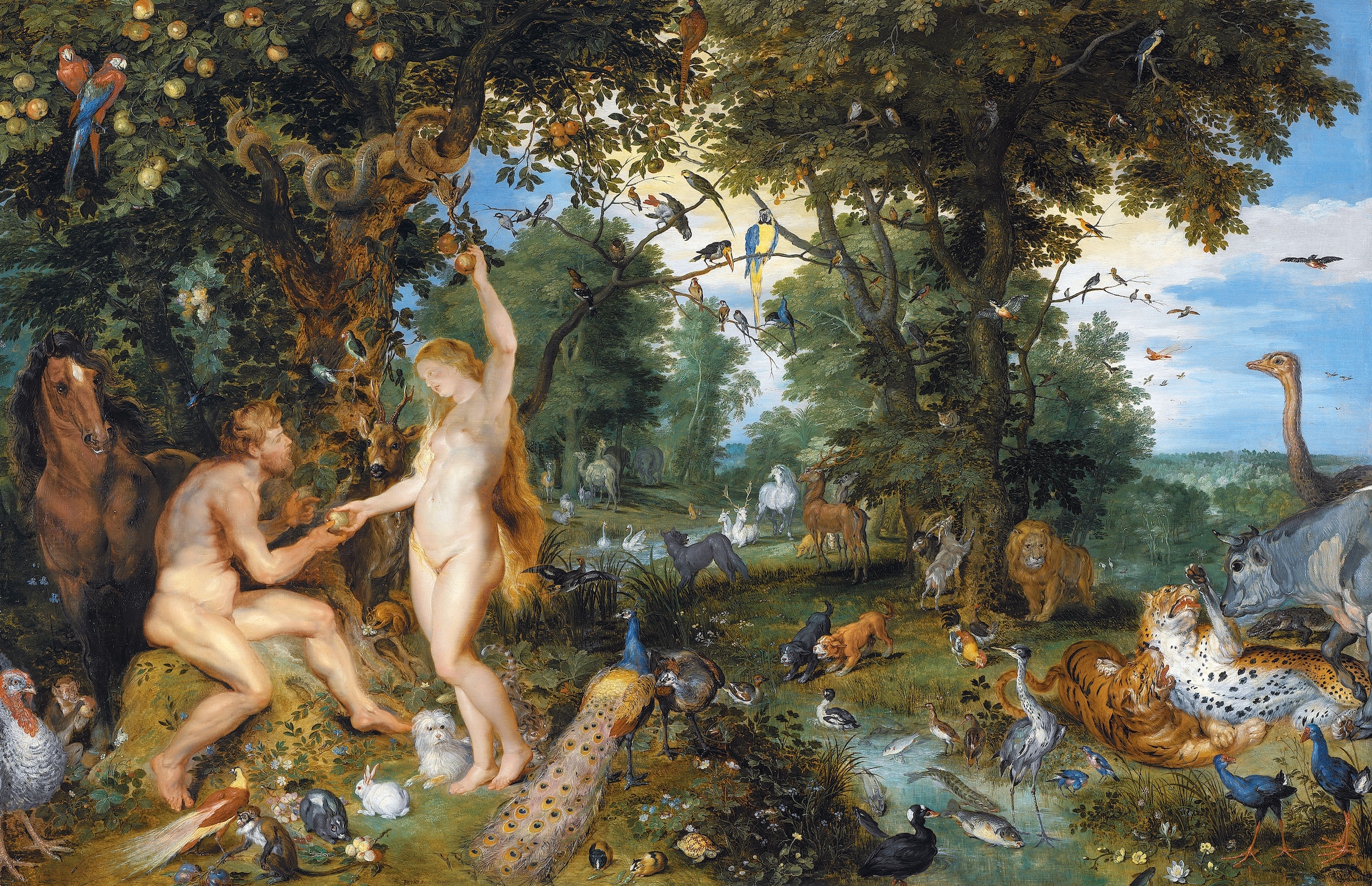 The Garden of Eden with the Fall of Man or The Earthly Paradise with the Fall of Adam and Eve (ca. 1615)